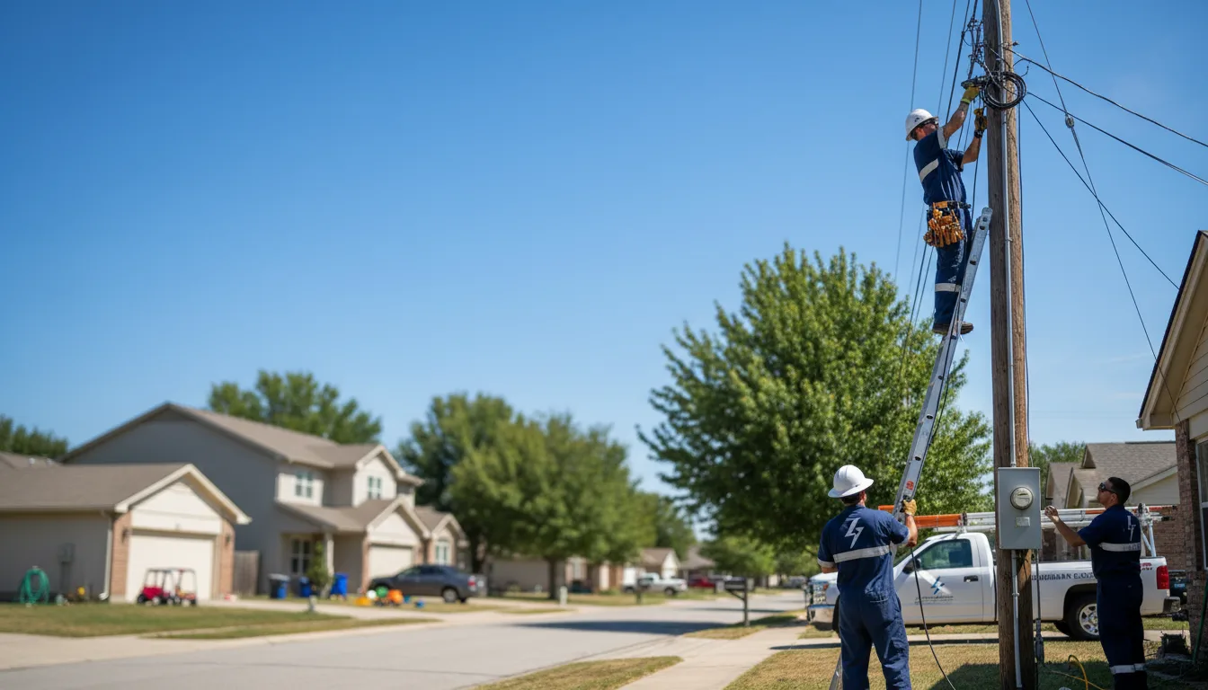 Residential electrician providing installation services in Lone Rock, WI